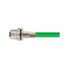 Connecteur femelle M12, 4 pol., codage D IP67, 4A, blindé